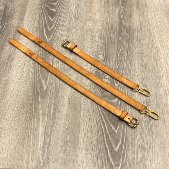 AUTHENTIC Louis Vuitton Vanchetta leather replacement/extender straps (3 pieces) - Picture 7 of 10